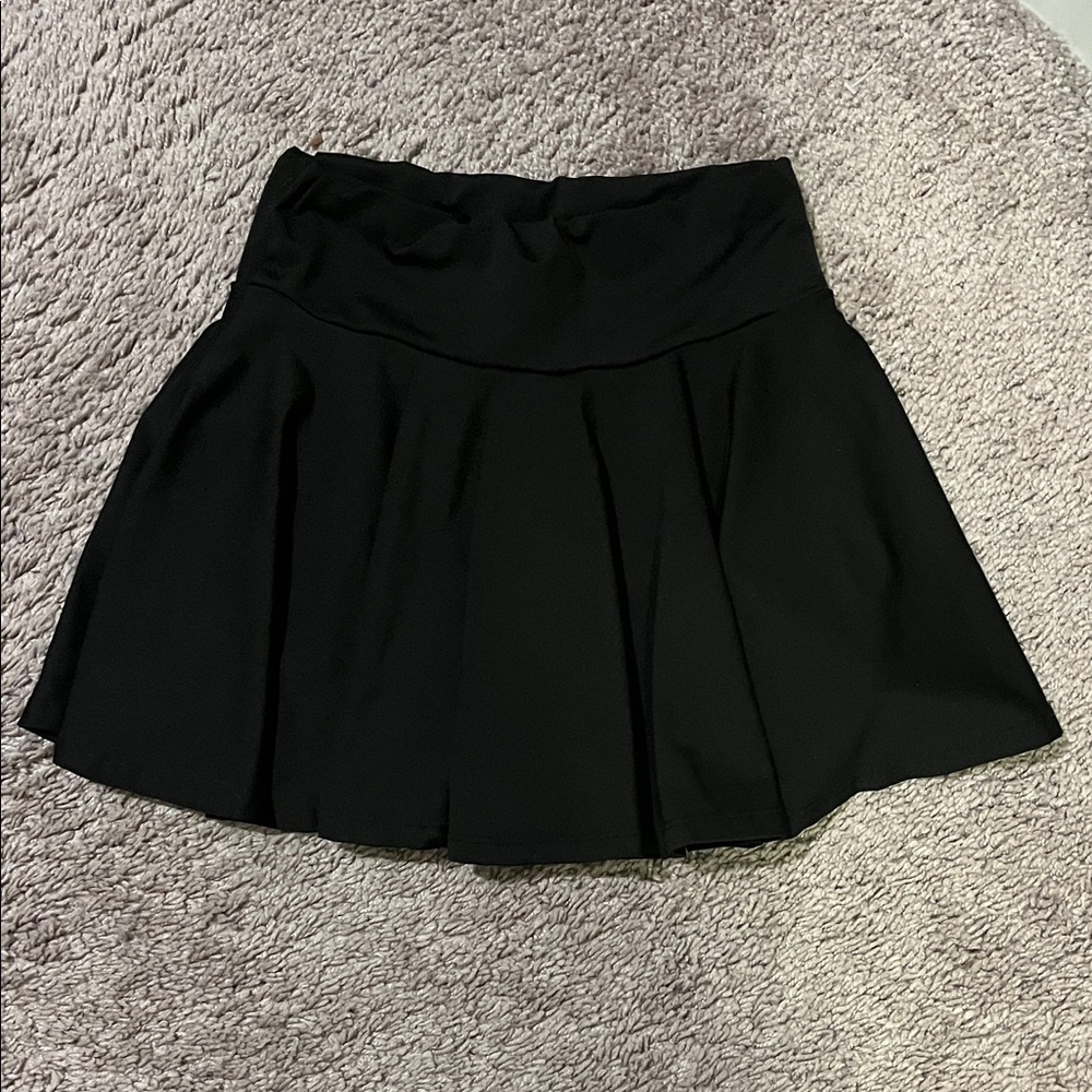 SHEIN Black Skater Skirt